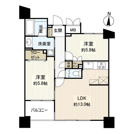 マークス亀戸 間取図(平面図) マークス亀戸 間取図(平面図)