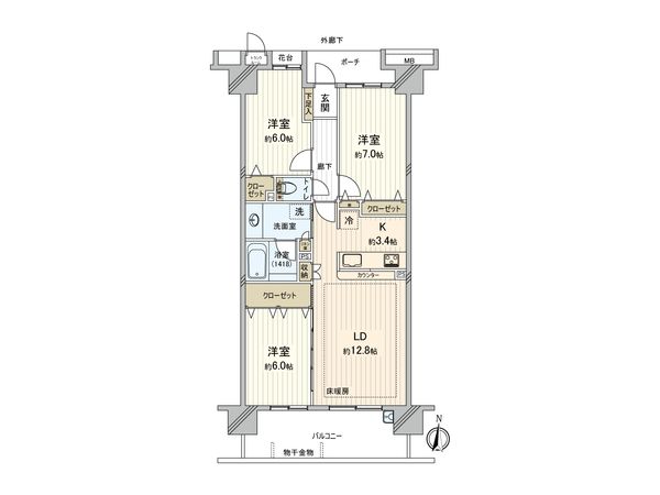 ソラネットシティ 間取図(平面図) ソラネットシティ 間取図(平面図)