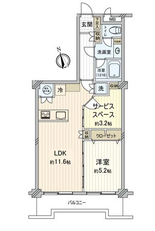 ハイネス亀戸 間取図(平面図) ハイネス亀戸 間取図(平面図)