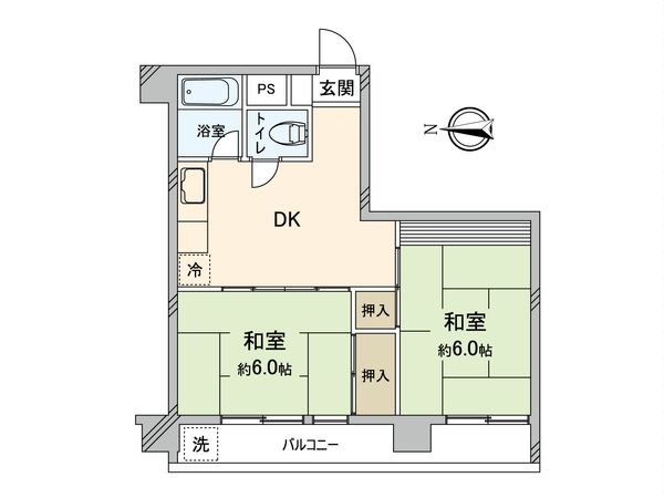 ハピーハイツ亀戸 間取図(平面図) ハピーハイツ亀戸 間取図(平面図)
