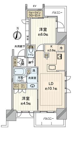 Brillia亀戸 間取図(平面図) Brillia亀戸 間取図(平面図)