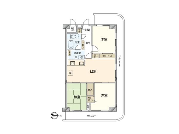 洋伸東大島マンション 間取図(平面図) 洋伸東大島マンション 間取図(平面図)