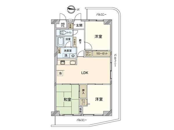 洋伸東大島マンション 間取図(平面図) 洋伸東大島マンション 間取図(平面図)