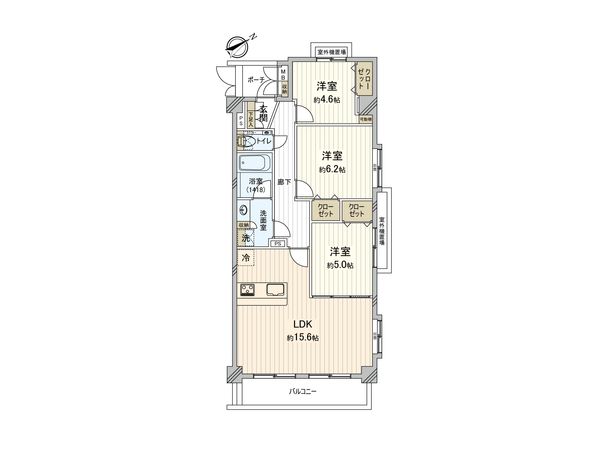 藤和シティホームズ平井 間取図(平面図) 間取図(平面図)