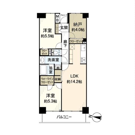 東大島ファミールハイツ 1号棟 間取図(平面図) 間取図(平面図)