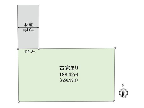 草加市西町 土地 区画図 区画図