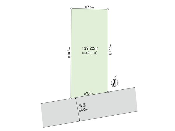 八潮市緑町2丁目 土地 区画図
