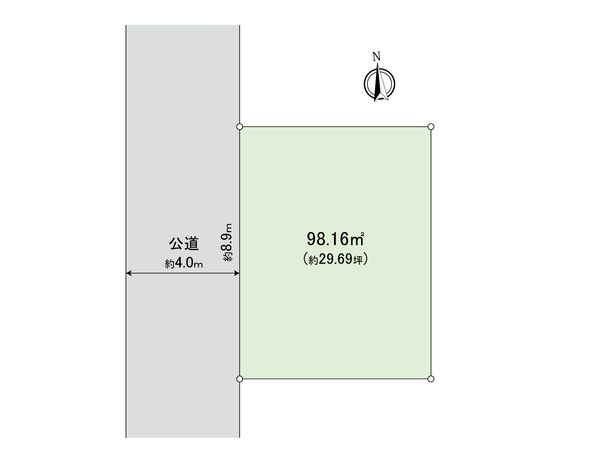 草加市西町 土地 区画図