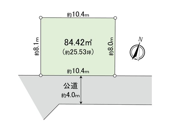 草加市清門2丁目 土地 区画図 草加市清門2丁目 土地 区画図