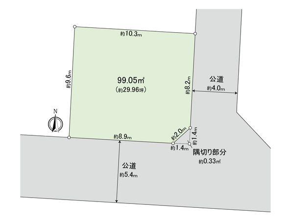 草加市西町 土地 区画図