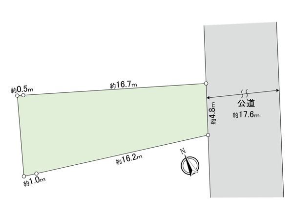 草加市吉町5丁目 土地 区画図 区画図