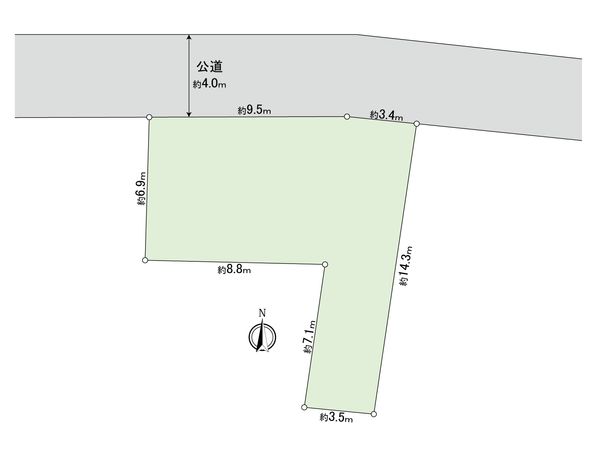 草加市新里町 土地 区画図 区画図