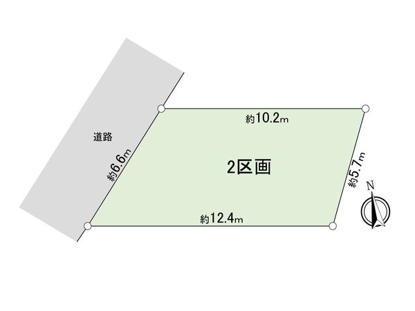 川口市南鳩ヶ谷4丁目 2区画 区画図 区画図
