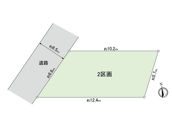 川口市南鳩ヶ谷4丁目 2区画 区画図 川口市南鳩ヶ谷4丁目 2区画 区画図
