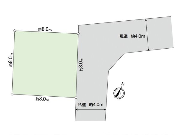 さいたま市桜区中島2丁目 土地 地形図