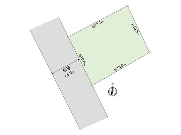 草加市弁天5丁目 土地 区画図 草加市弁天5丁目 土地 区画図