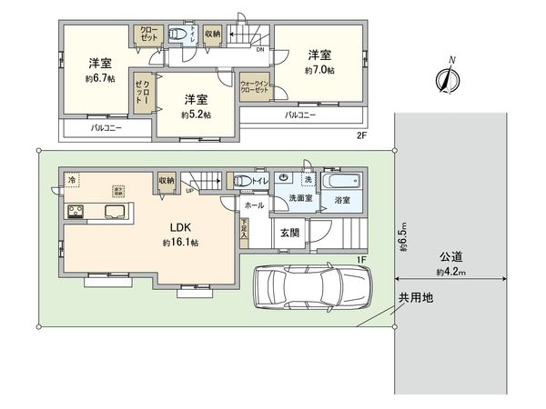 川口市大字安行原 新築戸建 間取図(平面図) 川口市大字安行原 新築戸建 間取図(平面図)