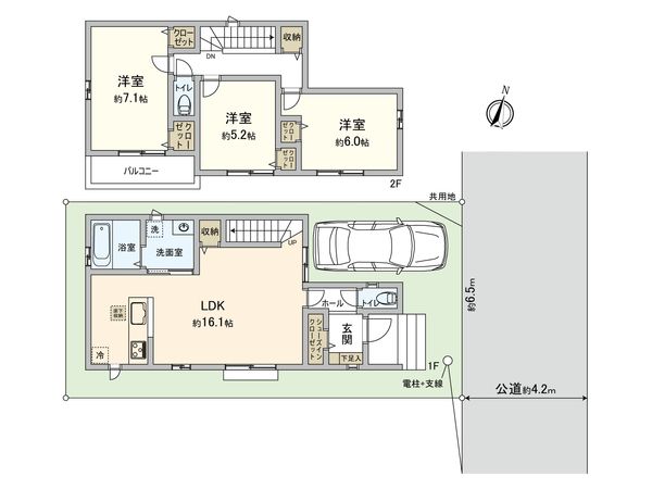 川口市大字安行原 新築戸建 間取図(平面図) 川口市大字安行原 新築戸建 間取図(平面図)