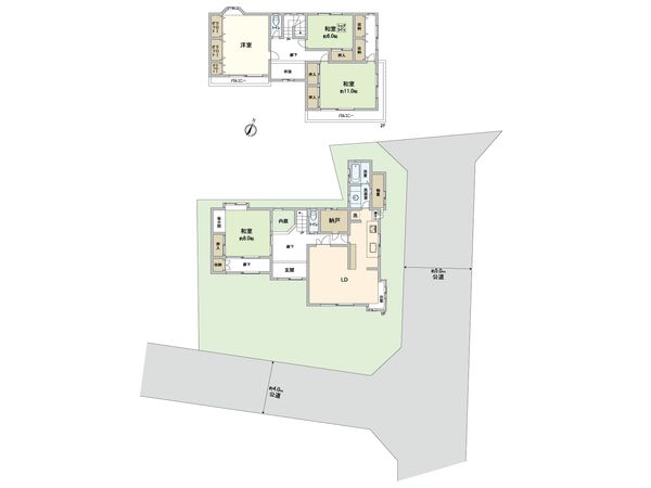 草加市遊馬町 戸建 間取図(平面図)