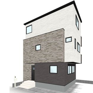 越谷市蒲生愛宕町 戸建 外観パース図
