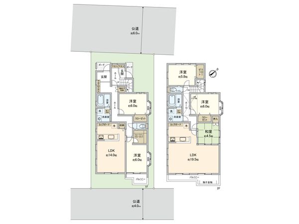 草加市原町3丁目 戸建 間取図(平面図) 草加市原町3丁目 戸建 間取図(平面図)