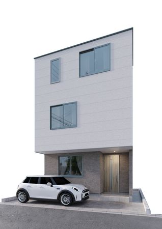 草加市高砂1丁目 新築戸建 外観パース図 草加市高砂1丁目 新築戸建 外観パース図