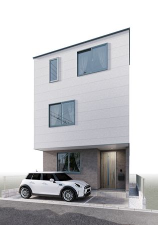 草加市高砂1丁目 新築戸建 外観パース図 草加市高砂1丁目 新築戸建 外観パース図