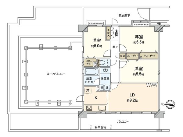 ロータリーパレス三郷金町 間取図(平面図) ロータリーパレス三郷金町 間取図(平面図)