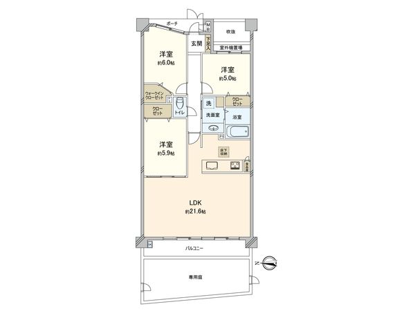 ライフピア草加ヴェールステージ 間取図(平面図) ライフピア草加ヴェールステージ 間取図(平面図)