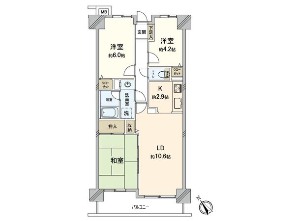 三郷ガーデンハウス 間取図(平面図) 三郷ガーデンハウス 間取図(平面図)