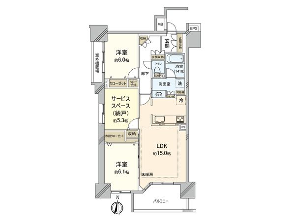 ポレスターステーションシティ草加 間取図(平面図) ポレスターステーションシティ草加 間取図(平面図)