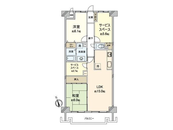 ダイアパレス草加Ⅱ 間取図(平面図) 間取図(平面図)