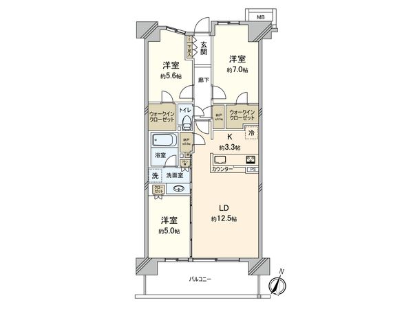 ソライエ草加松原シティテラス 間取図(平面図) 間取図(平面図)