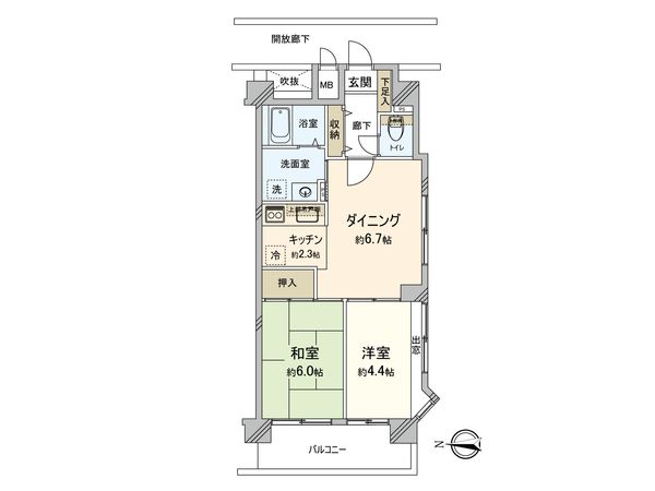 グリーンパーク第3八潮 間取図(平面図) グリーンパーク第3八潮 間取図(平面図)