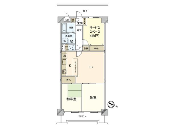キャッスルマンション松原団地駅前 間取図(平面図)