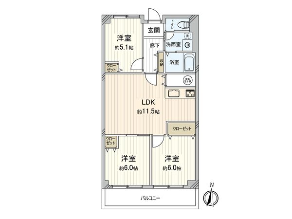 ウインザーハイム草加 間取図(平面図)