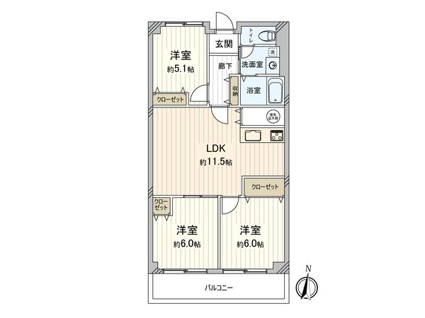 ウインザーハイム草加 間取図(平面図)