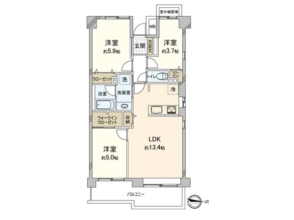 草加パーク・ホームズ 間取図(平面図) 間取図(平面図)