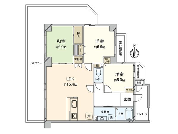 セザール谷塚 間取図(平面図) 間取図(平面図)