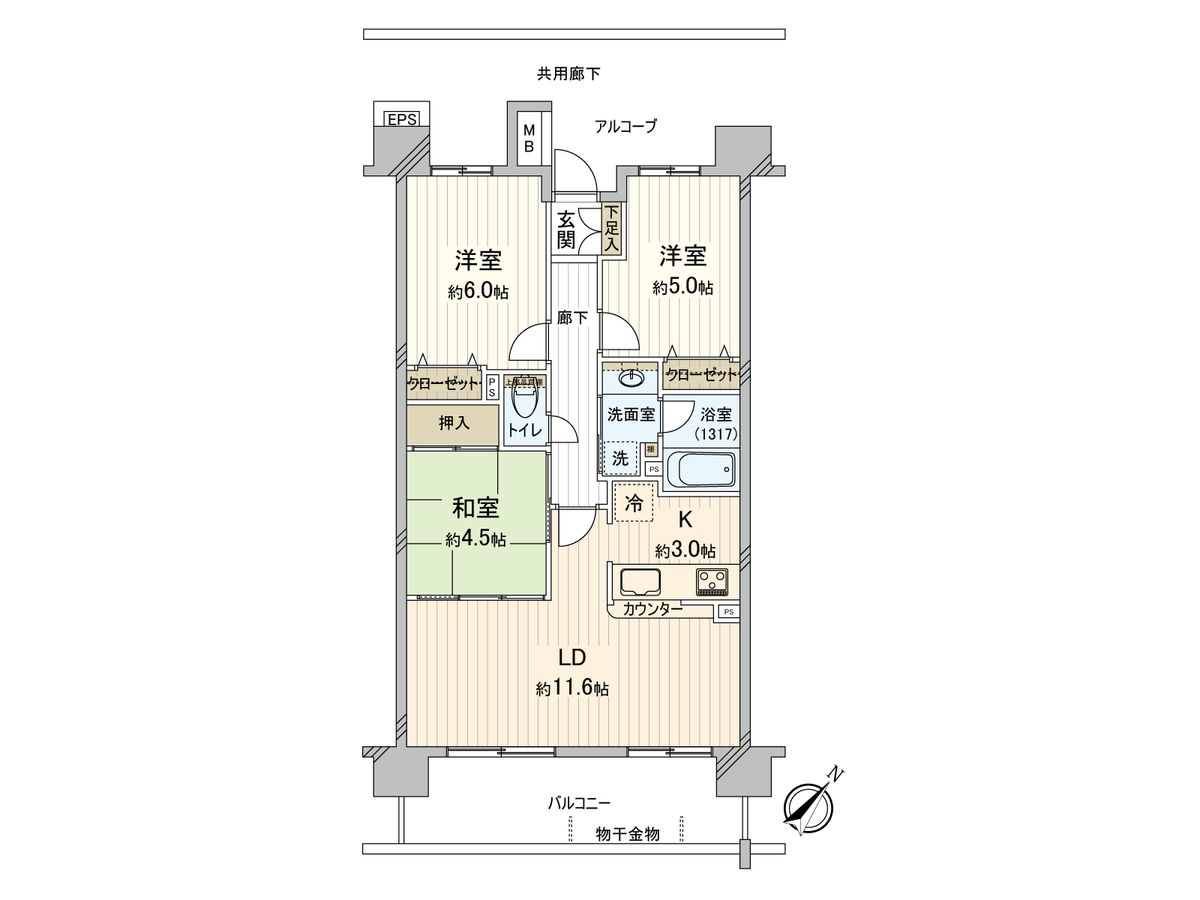 レヴィール八潮グランステージ 間取図(平面図) 間取図(平面図)