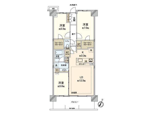 ソライエ草加松原シティテラス 間取図(平面図)