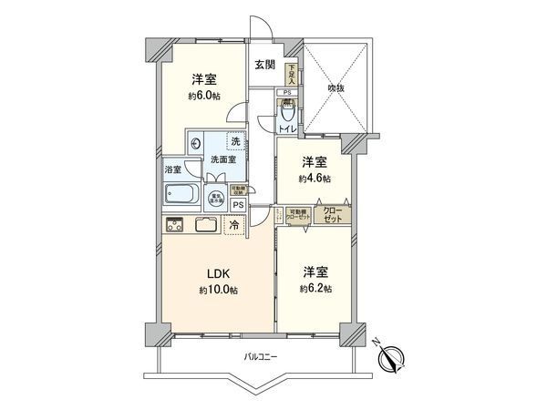 ライオンズプラザ松原団地 間取図(平面図)