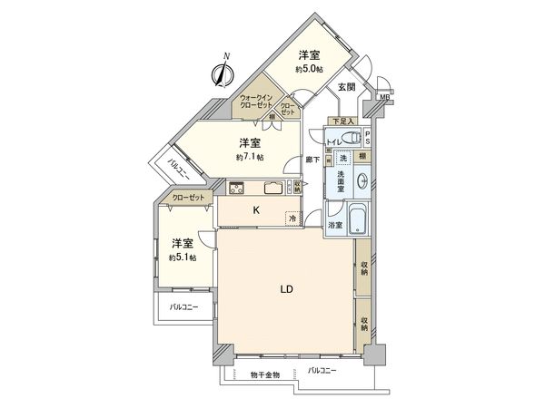 ルネ草加松原 間取図(平面図) 間取図(平面図)