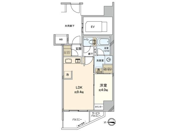 ネベル草加アートフィロス 間取図(平面図)