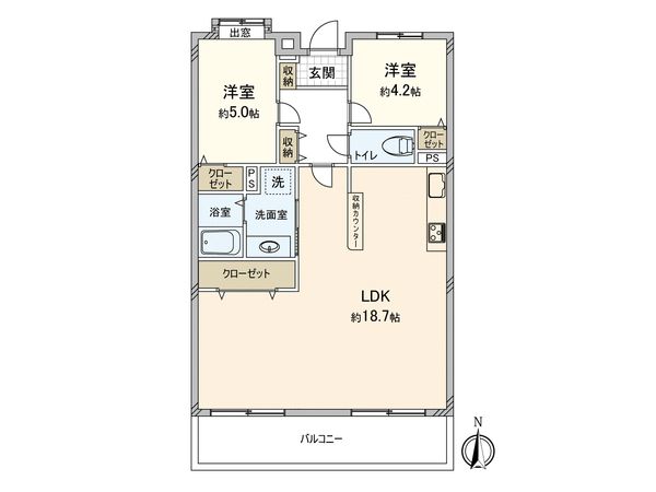 カルム谷塚 間取図(平面図) カルム谷塚 間取図(平面図)