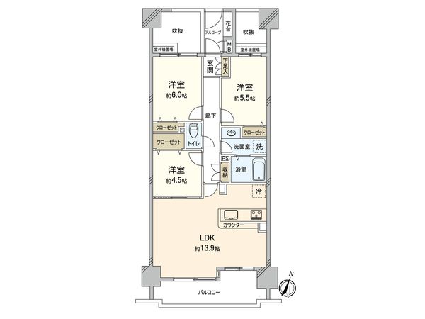 ライフピア草加グランドステージ 間取図(平面図) ライフピア草加グランドステージ 間取図(平面図)