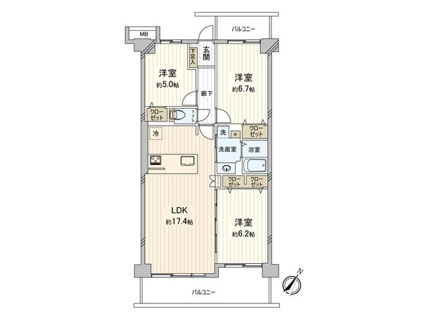 メイツ草加 間取図(平面図) メイツ草加 間取図(平面図)
