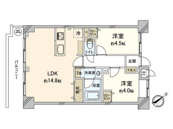 ライオンズマンション草加東 間取図(平面図)