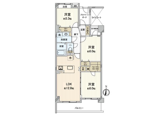 ランジュ草加 間取図(平面図) ランジュ草加 間取図(平面図)