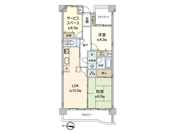 ライオンズマンション谷塚仲町 間取図(平面図) ライオンズマンション谷塚仲町 間取図(平面図)